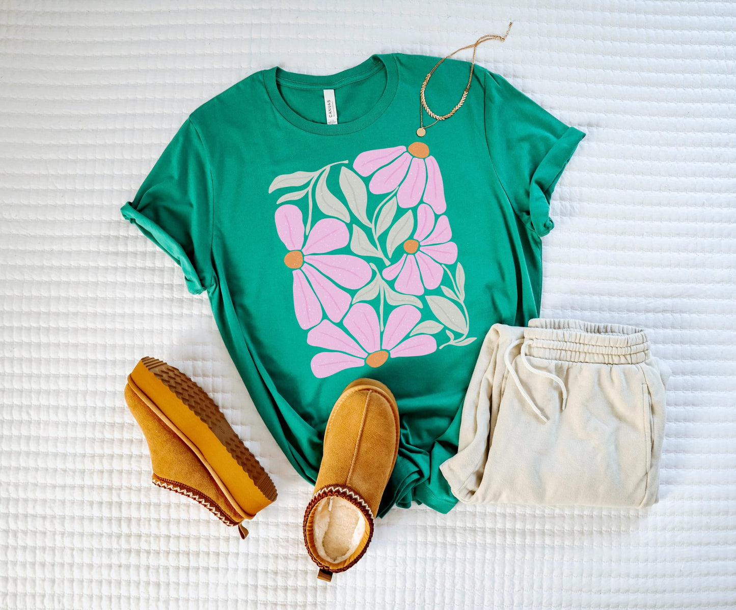 Floral Abstract #1 Kelly Tee