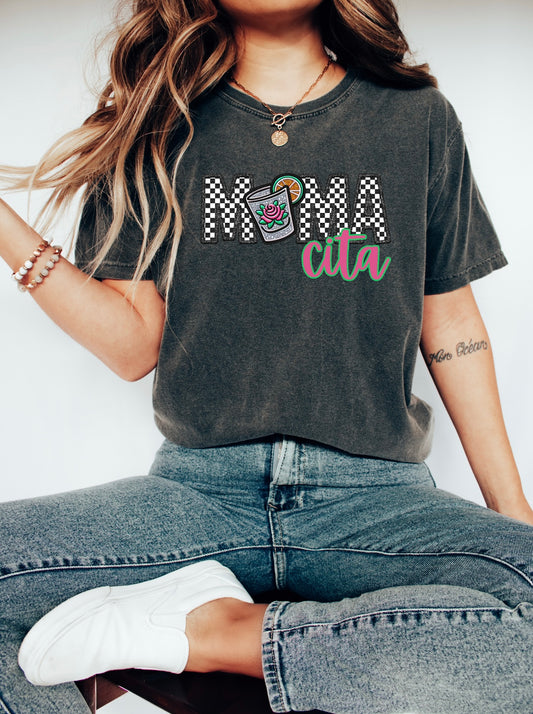 Checkered Mama Cita Pepper Tee
