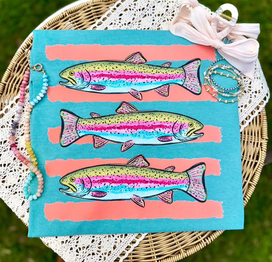 **DEAL OF THE DAY** Spotted Fish Seafoam Tee