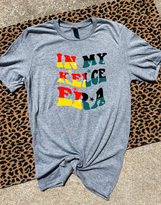 In My Kelce Era TK/JK Heather Graphite Tee