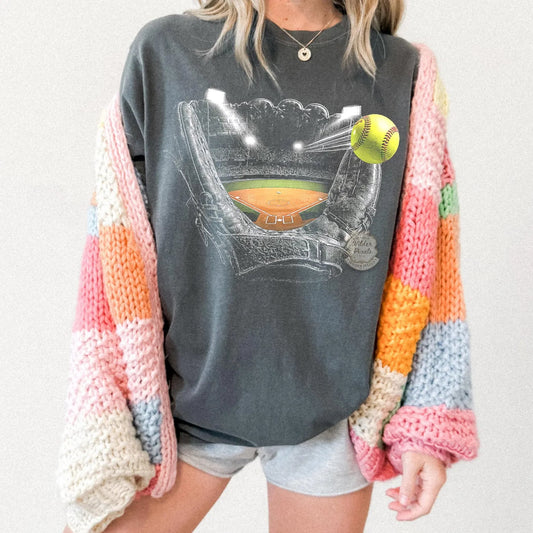 Softball Glove Pepper Tee