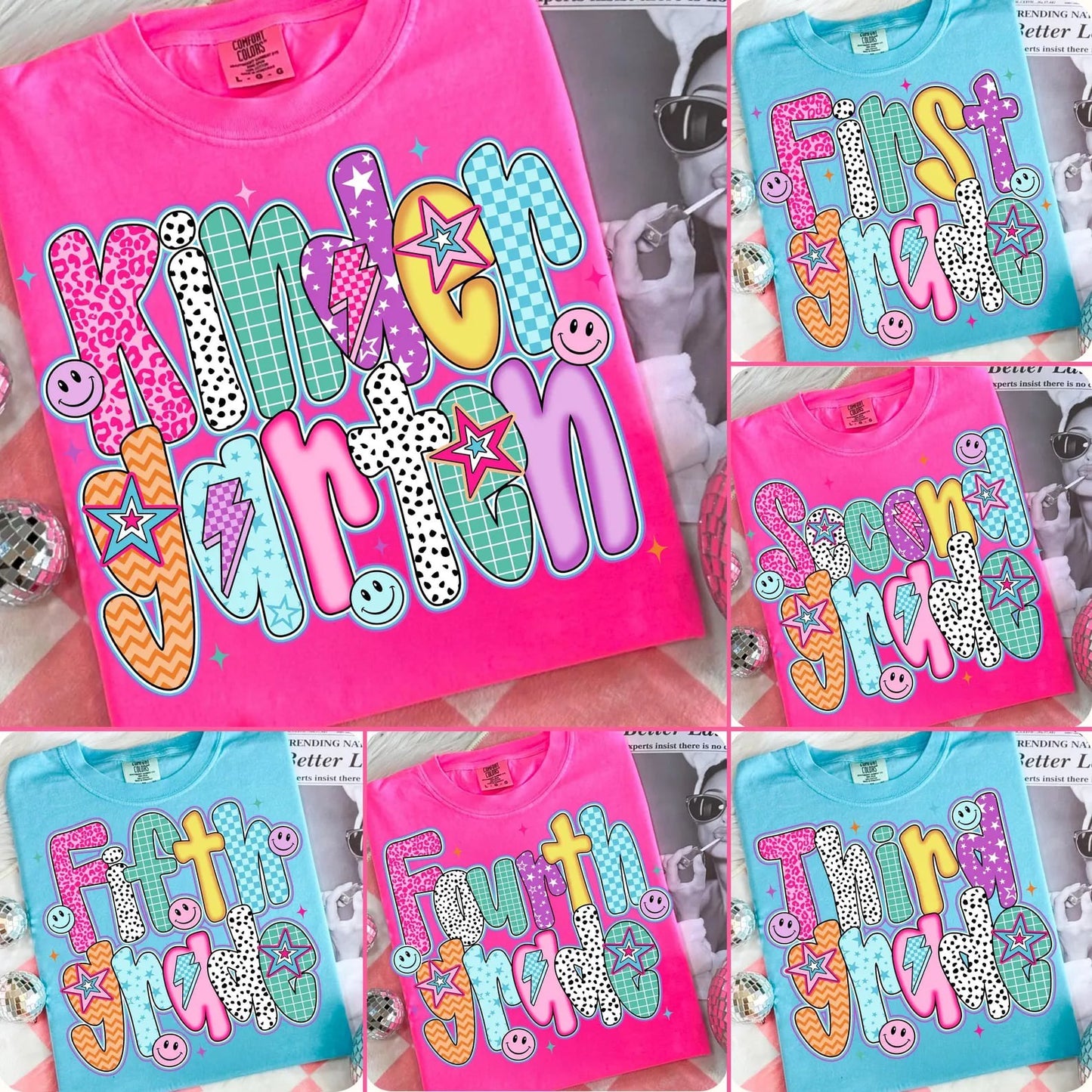 **BACK TO SCHOOL** Stars Grade Lagoon Tee