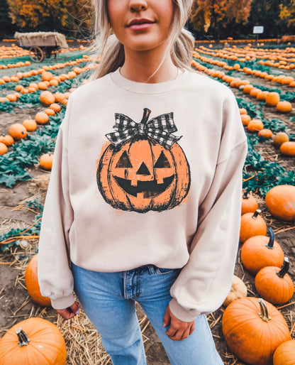 **DEAL OF THE DAY** Retro Preppy Fall Pumpkin Sand Sweatshirt