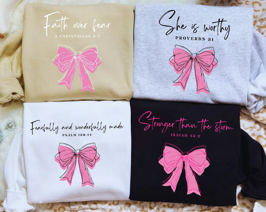 Bible Verse Sweatshirt Options