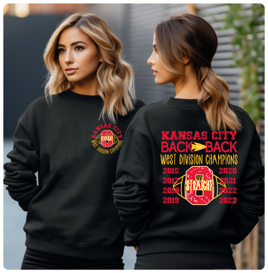 FRONT + BACK Kansas City Back To Back Black Sweatshirt