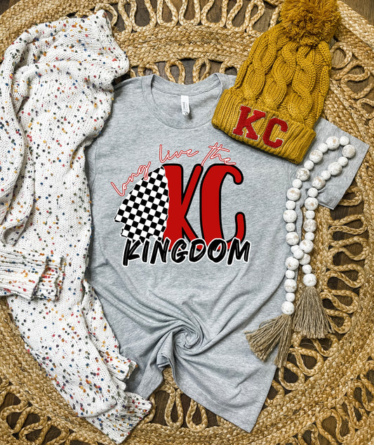 Long Live The KC Kingdom Heather Grey Tee