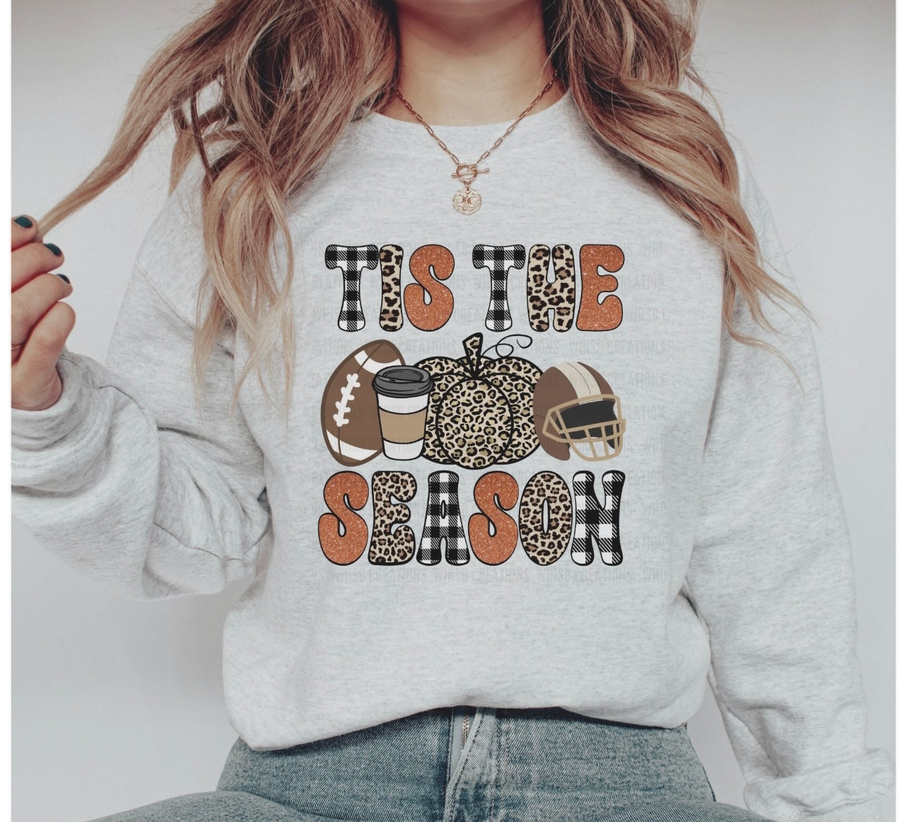 **Buffalo Plaid Tis The Season Ash Sweatshirt