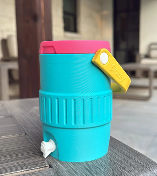**PREORDER** Turquoise Retro Jug Cooler Can Holder