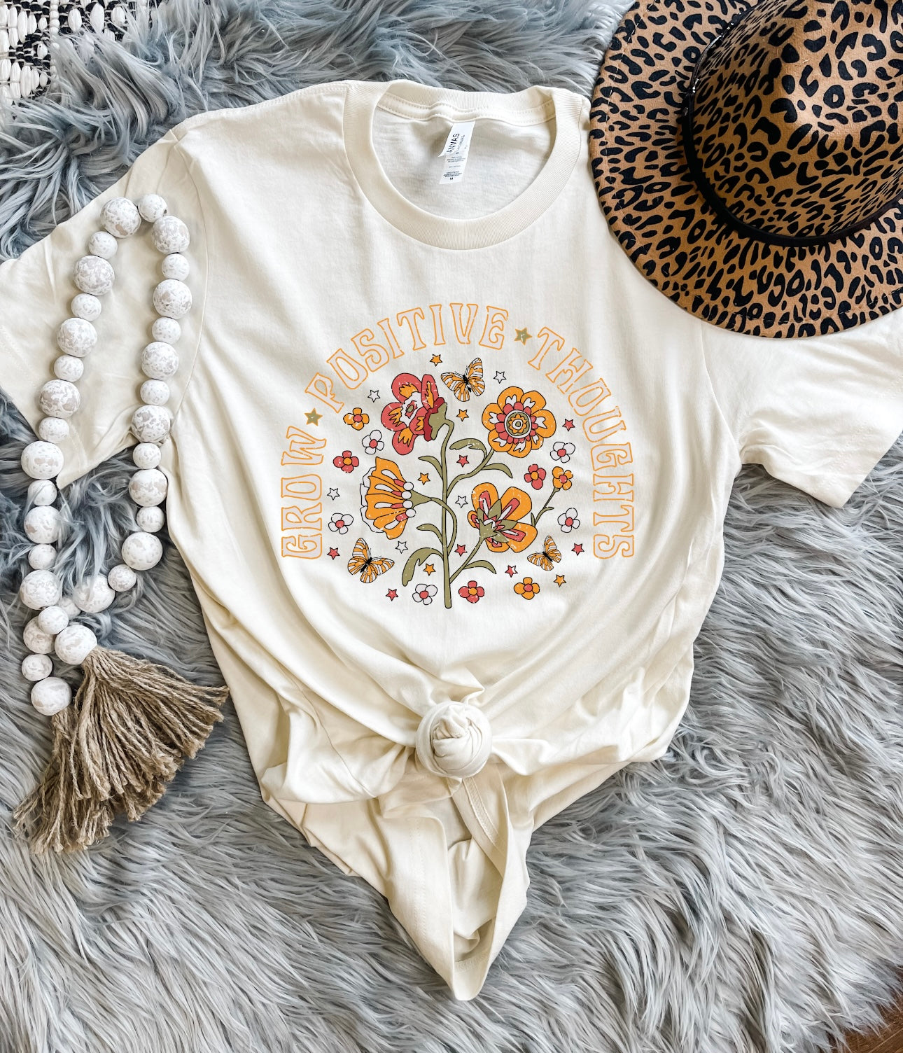 Grow Positive Thoughts Natural Tee