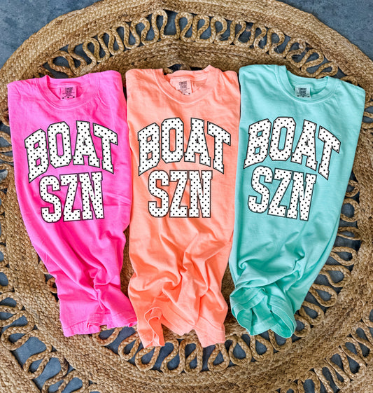 Boat SZN Tee Options