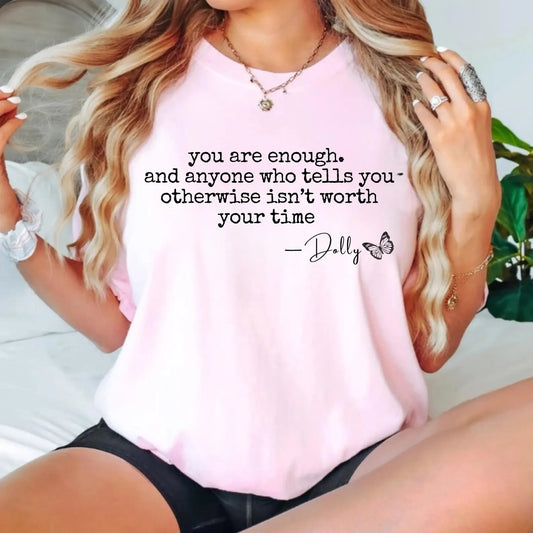 You Are Enough Period Blossom Tee