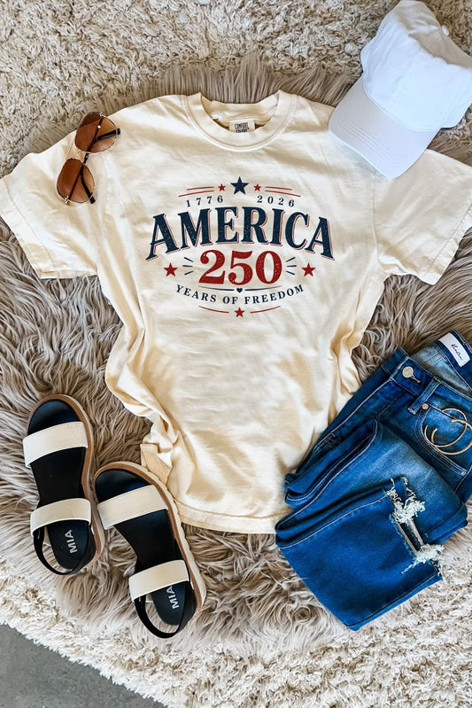 Retro Americana Ivory Tee