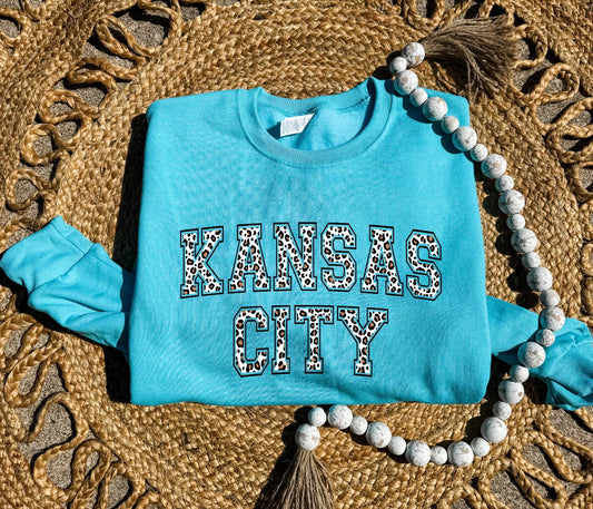 Brown Leopard Kansas City Mint Sweatshirt