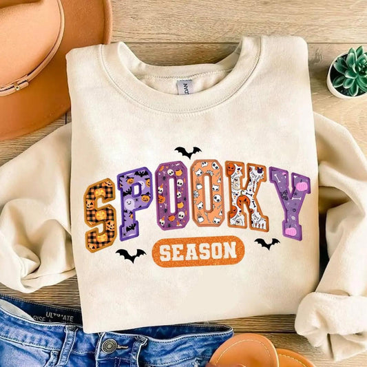Bats Spooky Season Sand Sweatshirt