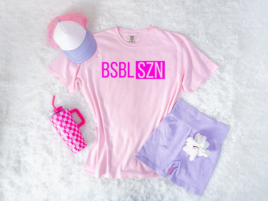 Pink BSBL SZN Blossom Tee