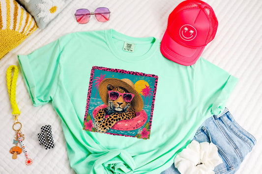 Poolside Leopard Island Reef Tee