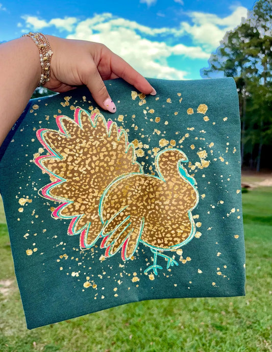 Leopard Turkey Emerald Tee
