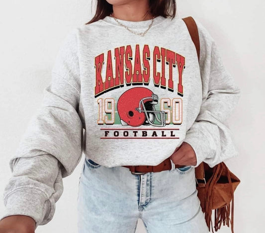 **HALFTIME DEAL** Kansas City Football 1960 Ash Sweatshirt
