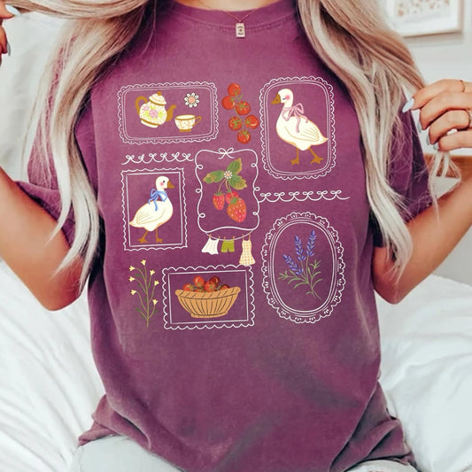 Vintage Goose Berry Tee