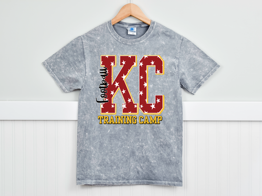 KC Star Football Training Camp Grey Burnout Tee