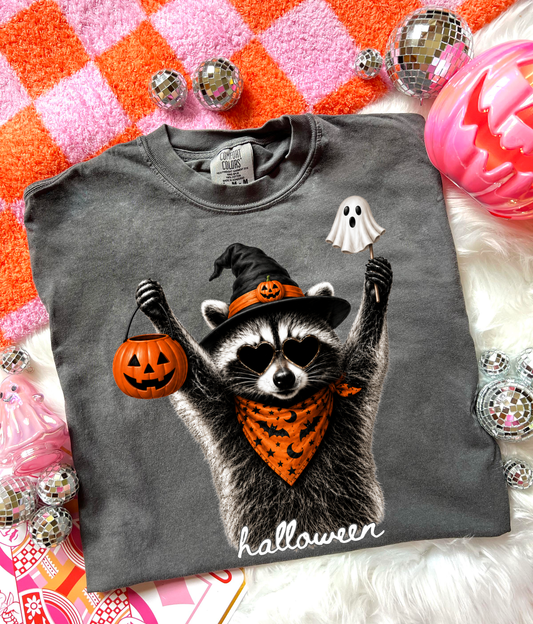 **DEAL OF THE DAY** Halloween Raccoon Pepper Tee