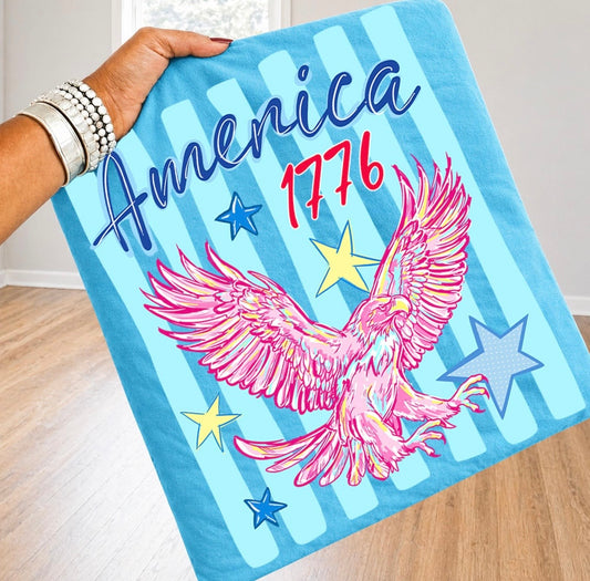 Striped America 1776 Eagle Lagoon Tee