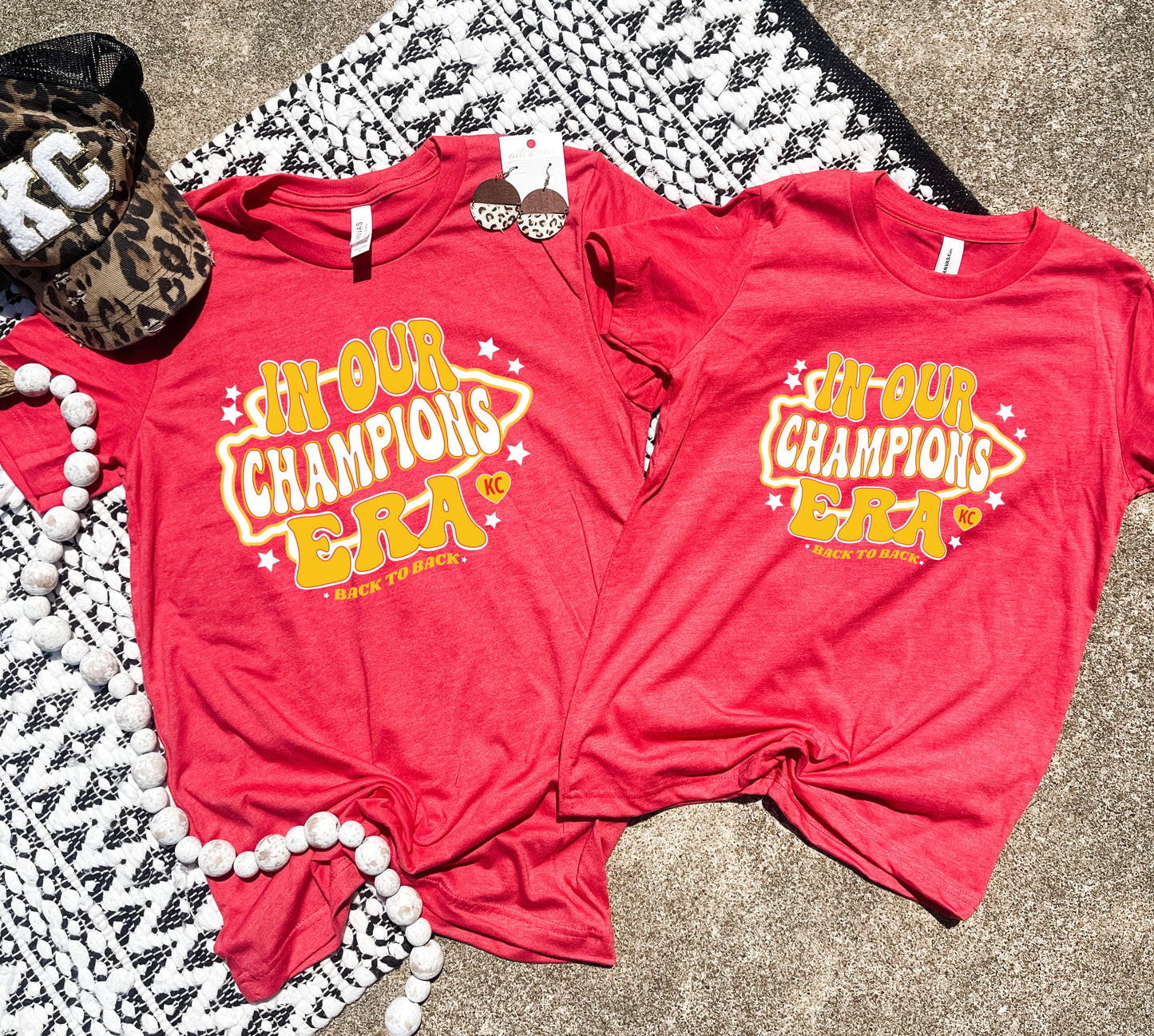 In Our Champions Era Arrowhead Heather Red Tee