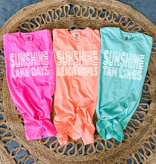 White Sunshine Days Tee Option