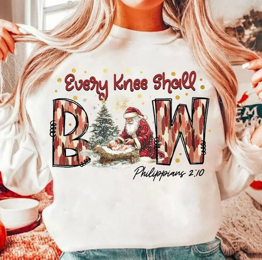 Every Knee Shall Bow Sand Sweatshirt