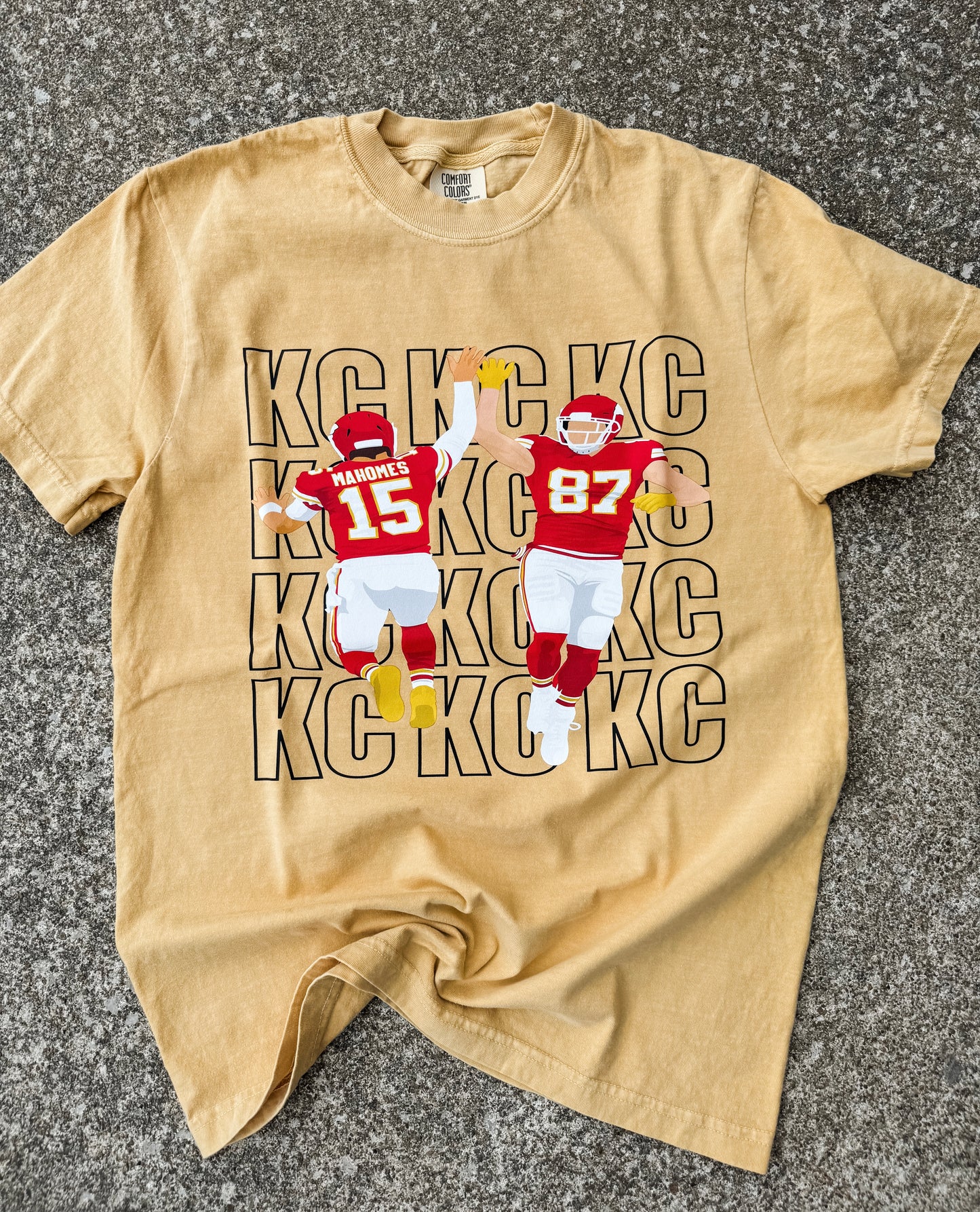 **DEAL PRICE** MK Duo Mustard Comfort Colors Tee