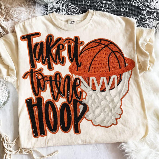 Take It To The Hoop Ivory Tee