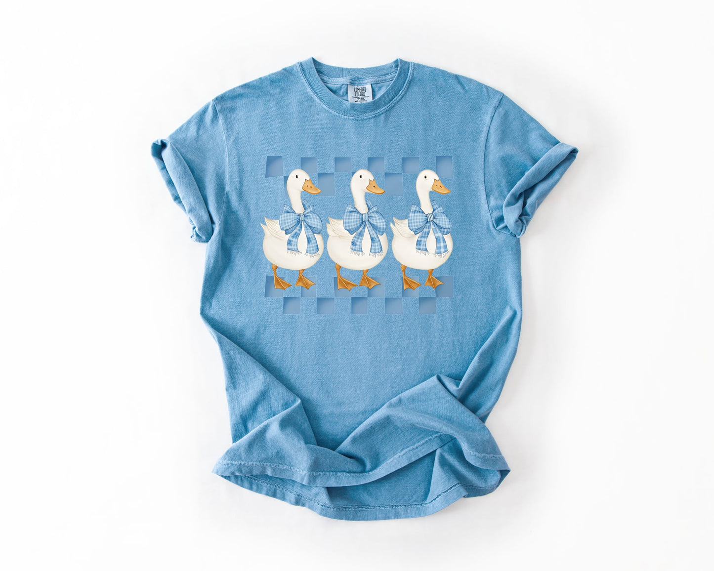 Custom Goose Washed Denim Tee