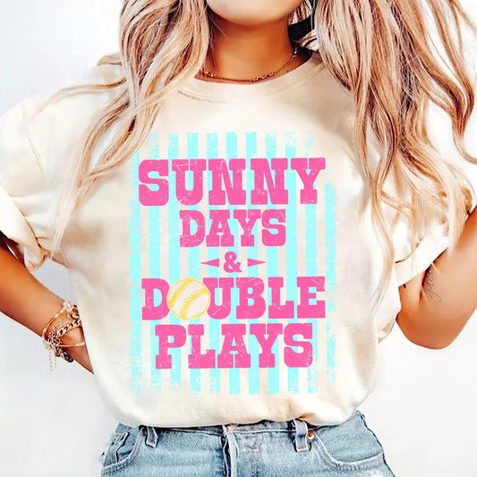 Sunny Days & Double Plays Ivory Tee