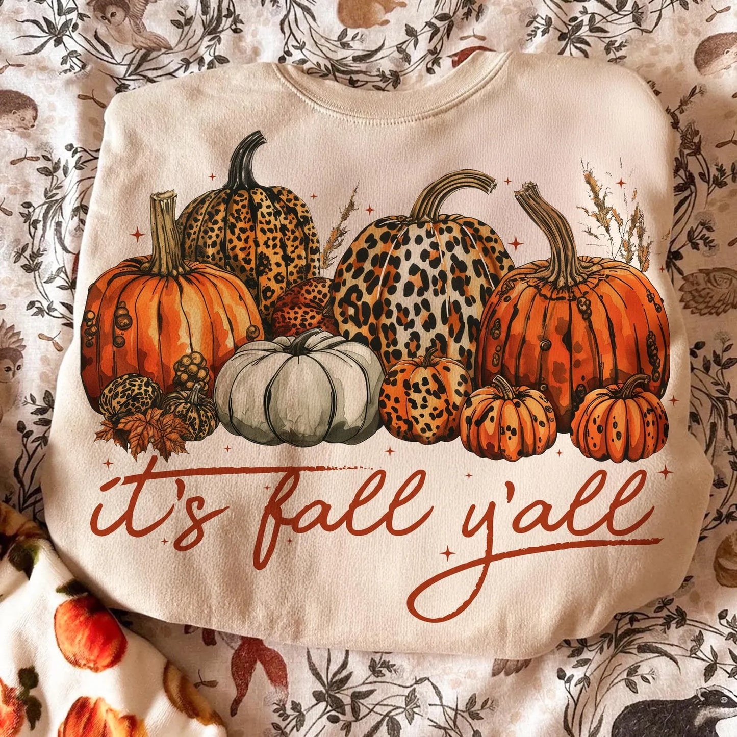 It’s Fall Y’all Pumpkin Collage Sand Sweatshirt