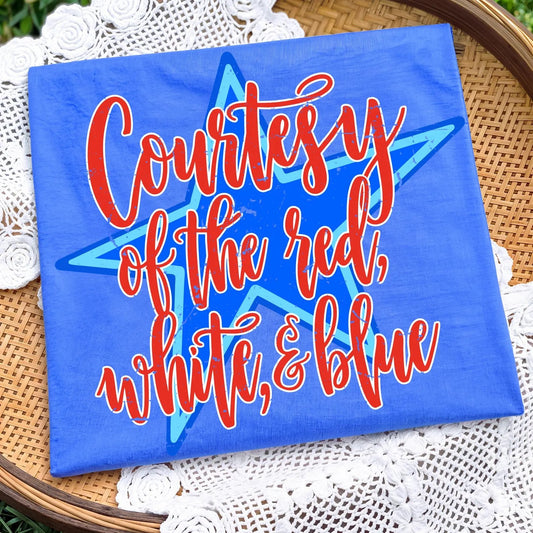 Courtesy Of The Red White & Blue Flo Blue Tee