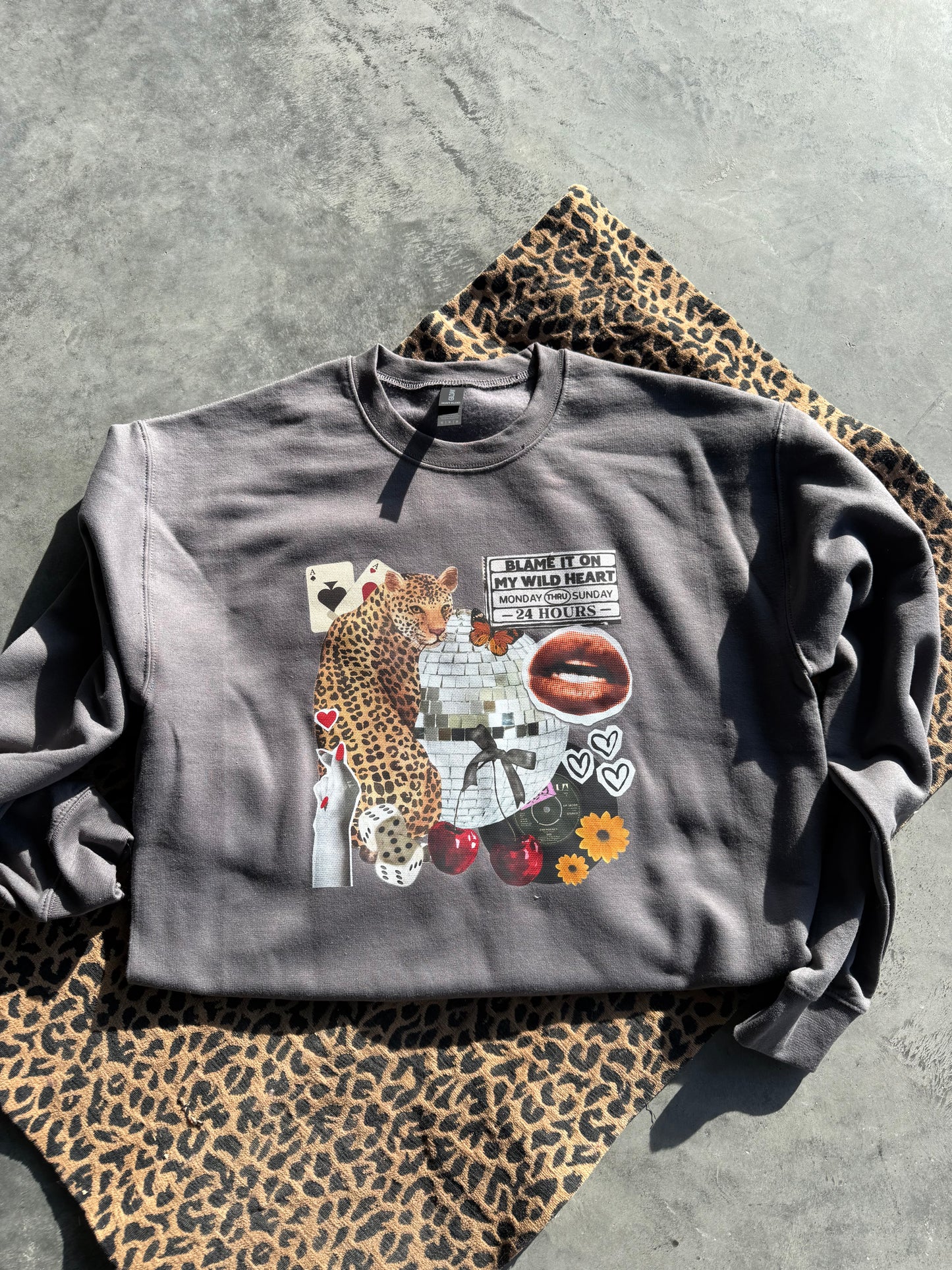 Wild Heart Charcoal Sweatshirt