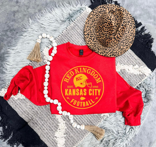 Gold Circle Red Kingdom Kansas City Red Sweatshirt