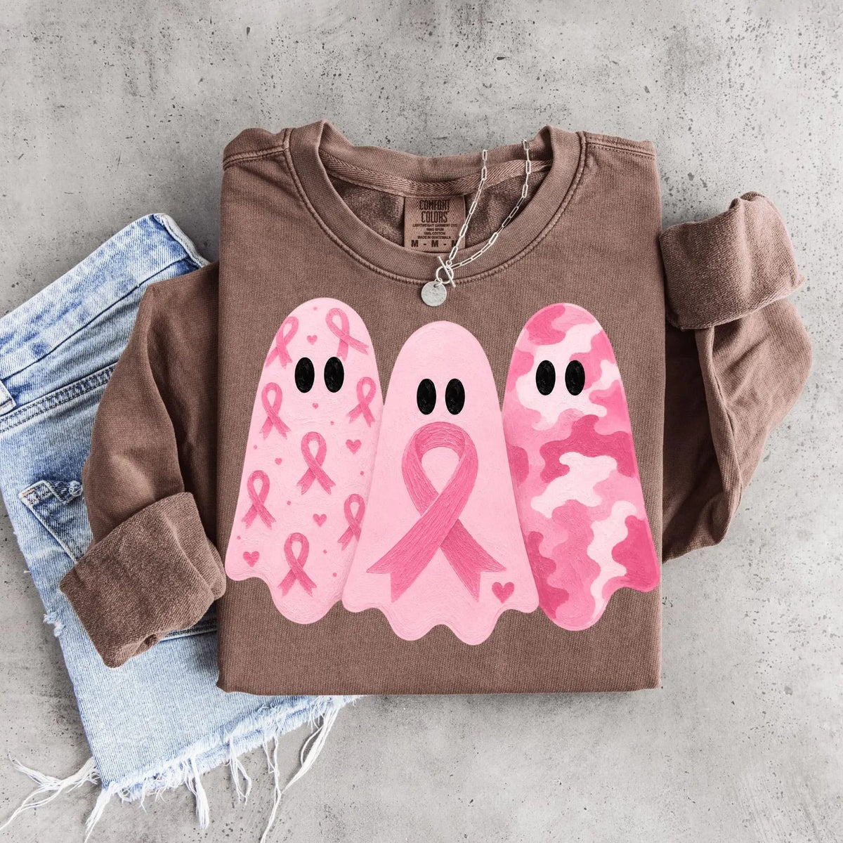 Triple Camp Pink Ghost Espresso Long Sleeve Tee