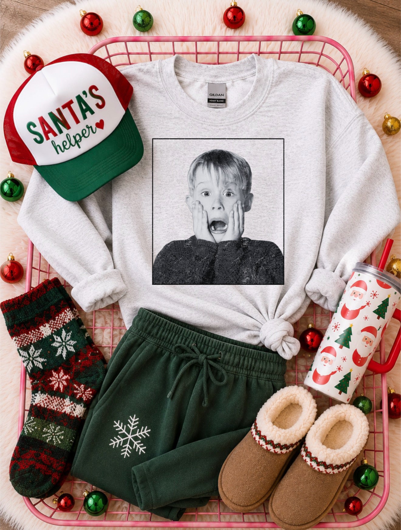**CHRISTMAS IN JULY** Home Alone for the Holidays Ash Sweatshirt