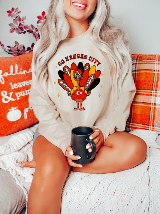 **HALFTIMEDEAL** KC Turkey Sand Sweatshirt