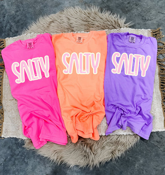 Pink & White Salty Neon Tee Options