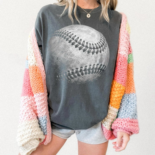 Halftone Baseball Pepper Tee
