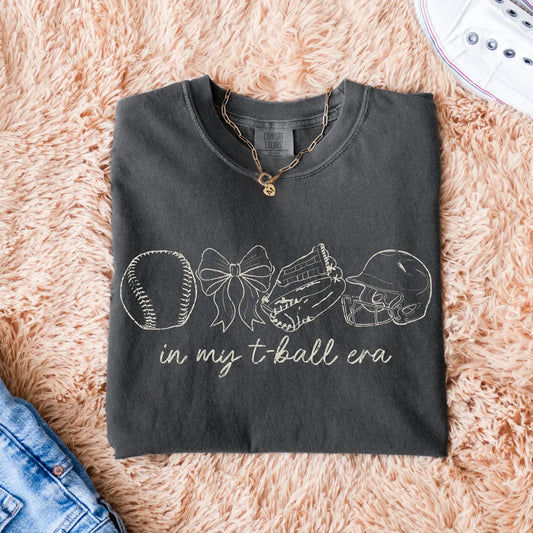 In My Tball Era Black Tee