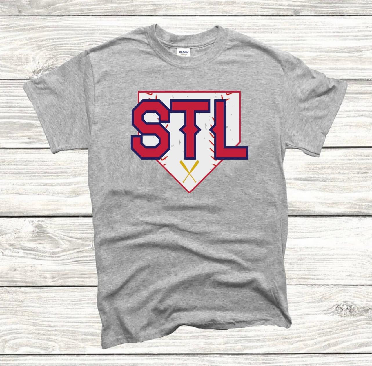 STL Baseball Plate Sports Grey Option