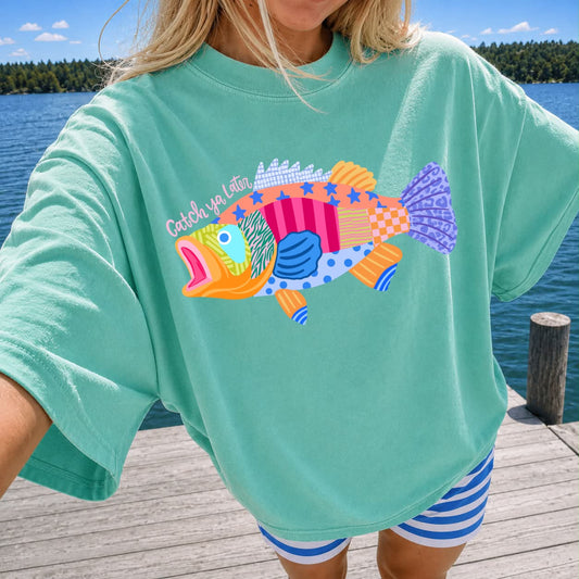 Catch Ya Later Seafoam Tee