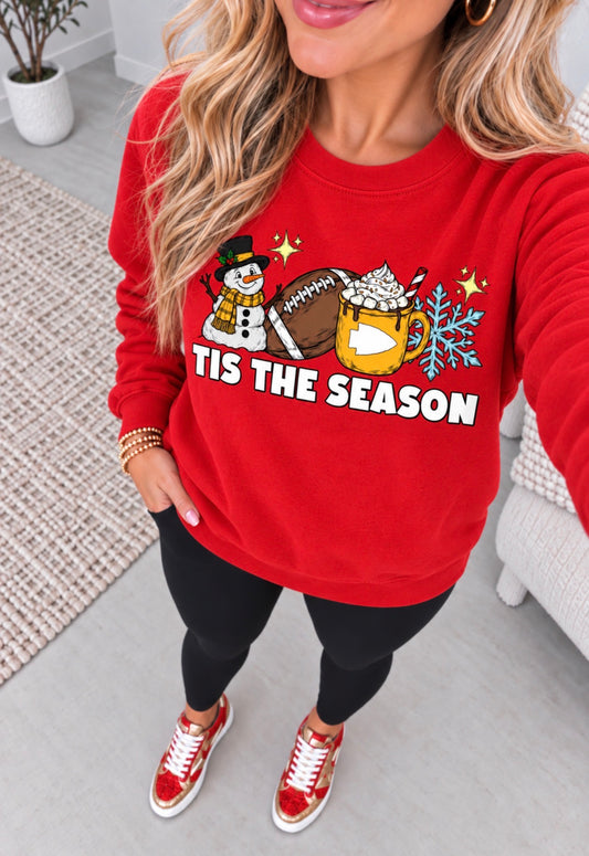 KC Christmas Tis The Season Red Sweatshirt