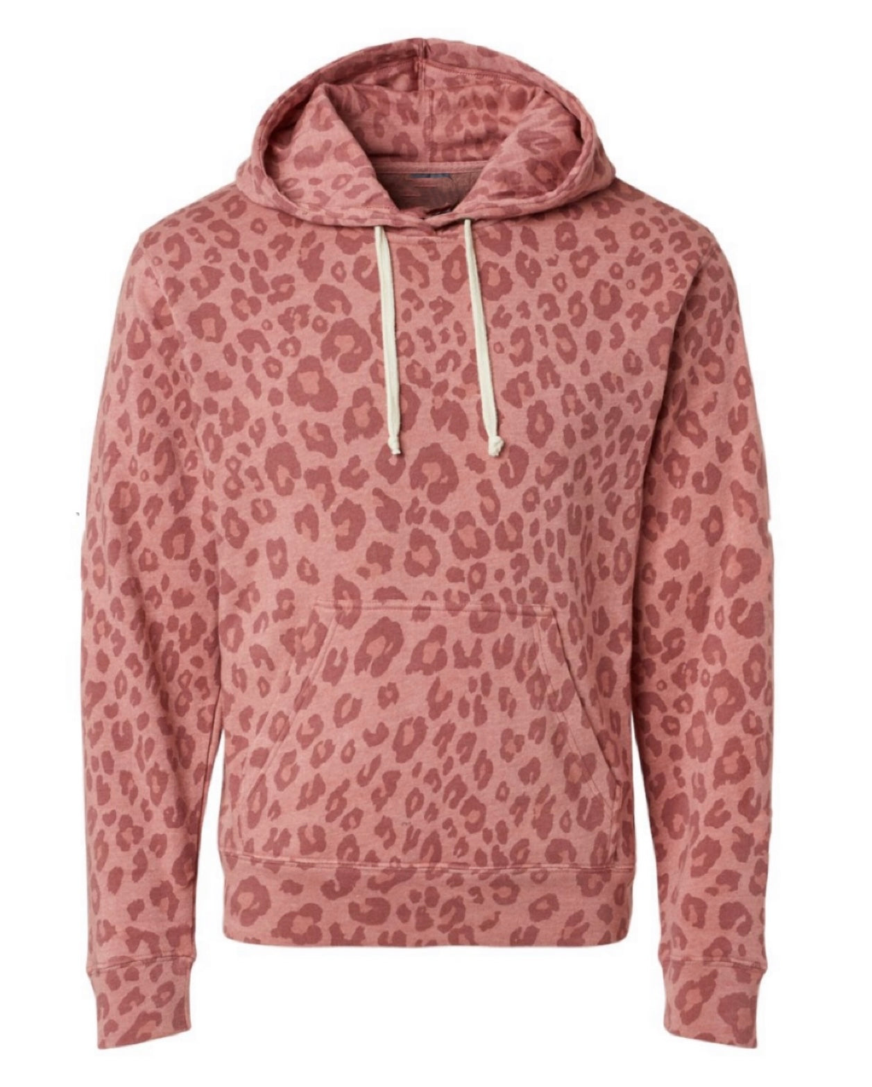 Pink Leopard Fleece Hoodie