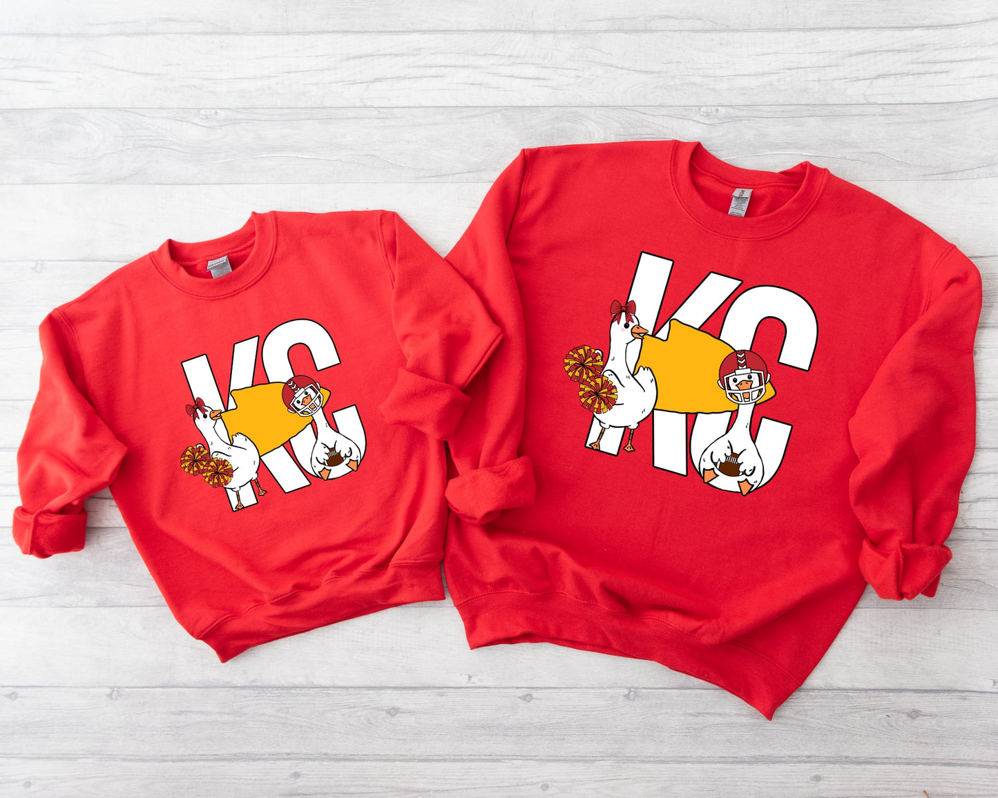 **HALFTIME DEAL** Football Goose Red Sweatshirt