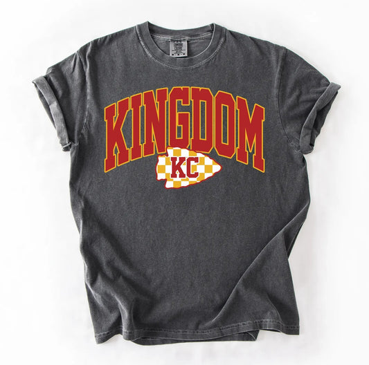 Kingdom KC Gold & White Checkered Arrowhead Pepper Tee