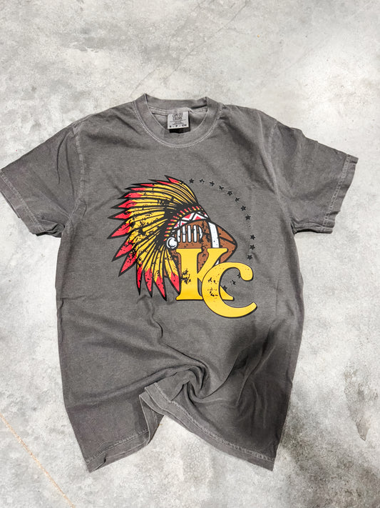 **DEAL OF THE DAY** KC Feathered Football Pepper Tee
